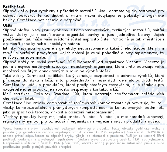 Naty slipové vložky Normal 32ks