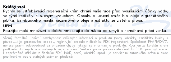 WELEDA Granátové jablko regener.krém na ruce 50ml