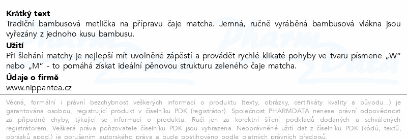 MOYA Matcha Whisk bambusová metlička 1ks