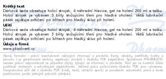 Gillette Fusion5 dárková sada v tašce