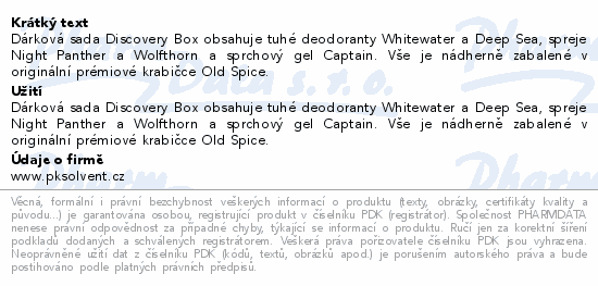 Old Spice 5 Scents for 1 Legend Xmas dárková sada