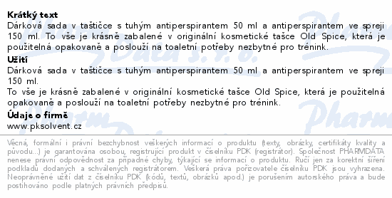 Old Spice Sport Power Xmas dárková sada v tašce