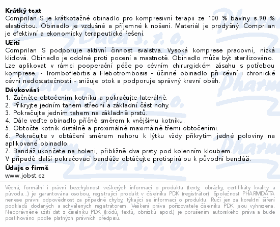 Comprilan S krátkot.obin.kompr.terap.12cmx5m 10ks