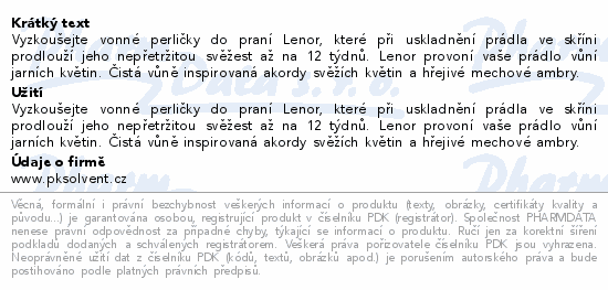 Lenor Unstoppables Spring Awak.vonné perličky 735g