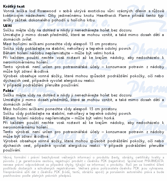 WoodWick Rosewood vonná svíčka 453.6g