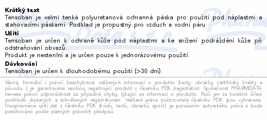 Tensoban polyuretanová ochranná páska 7cmx20m 12ks