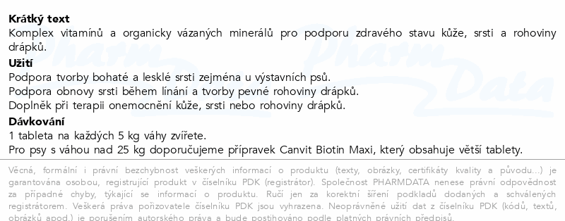 Canvit Biotin ochucené tbl.223