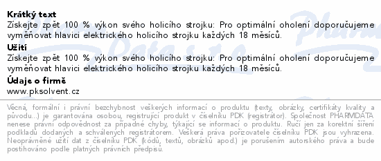 Braun Series 3 21B náhradní hlavice