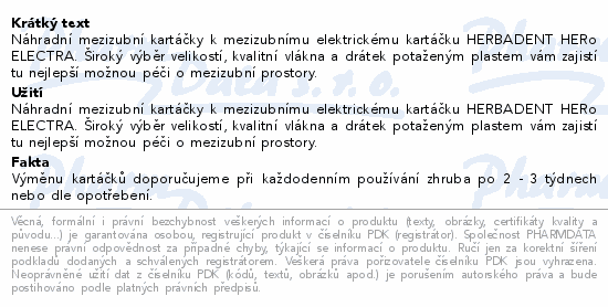 HERo mezizubní kartáček 0.5mm modrý 10ks