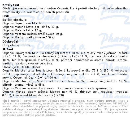 Organis Mlsání dárková sada