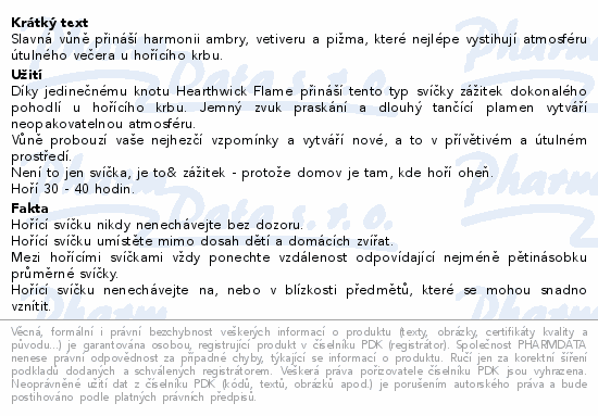 WoodWick Fireside vonná svíčka 453.6g