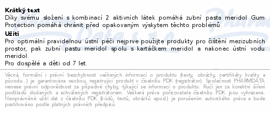 meridol Gum Protection zubní pasta 2x75ml