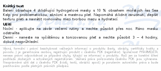 Biodance zklidňující pleťová maska 4x34g