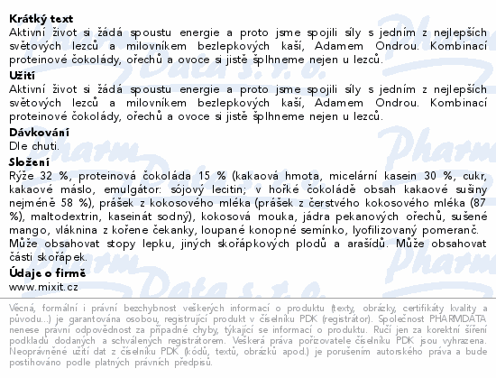 Mixit Fitnes Kaše Adama Ondry 400g