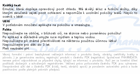 Emspoma Sport chladivá emulze 200ml