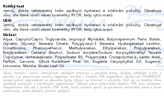 RYOR Puravida Jsi jedinečná krém na ruce 100ml