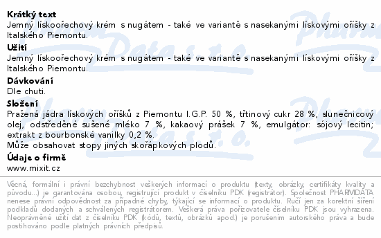 Mixit Crunchy Lískový oříšek&kakao 200g