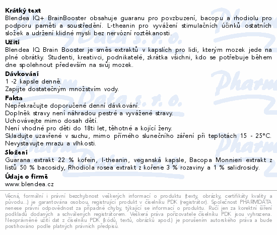 Blendea IQ+ BrainBooster cps.60