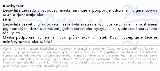 ACM Dépiwhite maska zesvětlující slupovací 40ml