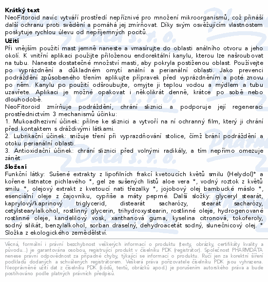 Aboca NeoFitoroiD endorektální biomast 40ml