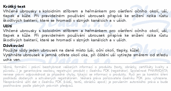 TraumaPet vlhč.ubrousky s Ag pro psy a kočky 30ks