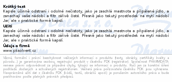 Jar Platinum Lemon kapsle do myčky 113ks