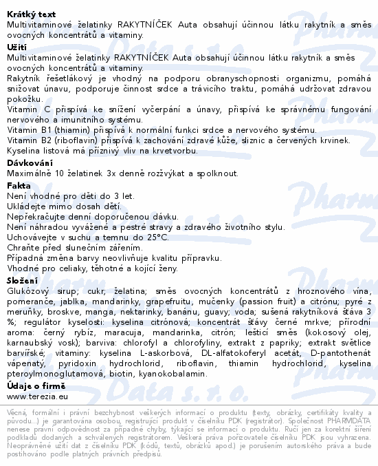 RAKYTNÍČEK želatinky 140ks auta