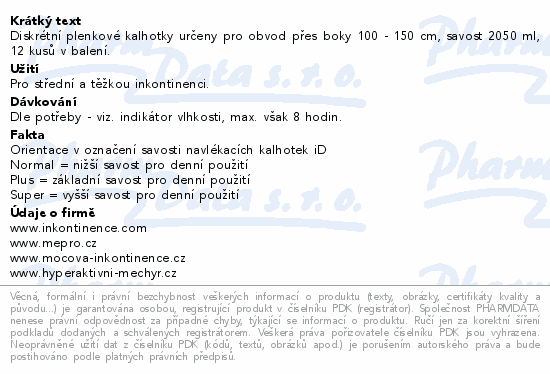 iD Sensitive Pants Super L 12ks