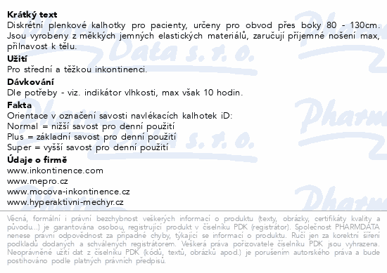 iD Discreet Pants Extra Plus M 12ks