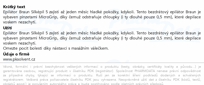 Braun Silképil 5 epilátor mokro&sucho