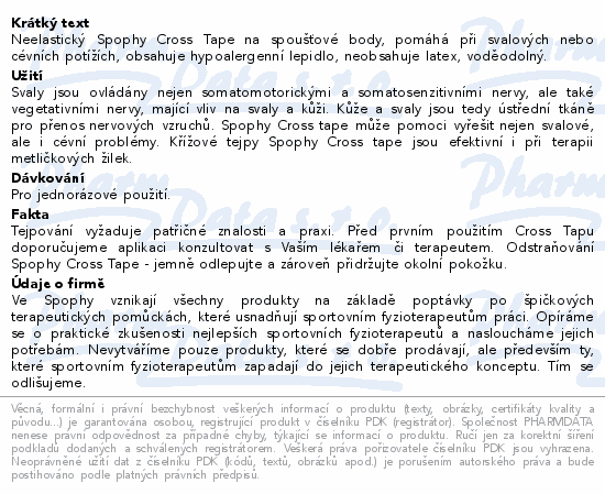 Spophy Cross Tape C type 5.2x4.4cm 40ks