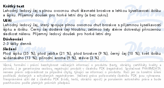 LEROS Ice Tea broskev 20x2.2g