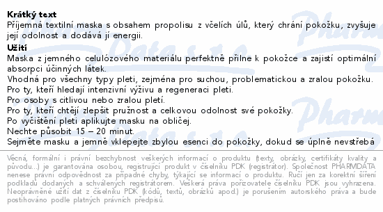 MISSHA Mascure Nutrition Sheet Mask Propolis 28ml