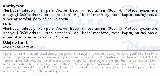 Pampers Active Baby Pants 7 plen.kalh.15kg+ 108ks
