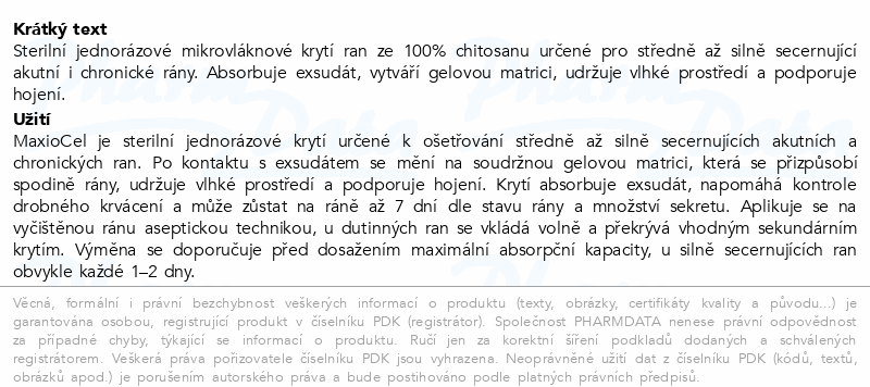 AXIO MaxioCel hydroakt.chitos.krytí 10x10cm 10ks