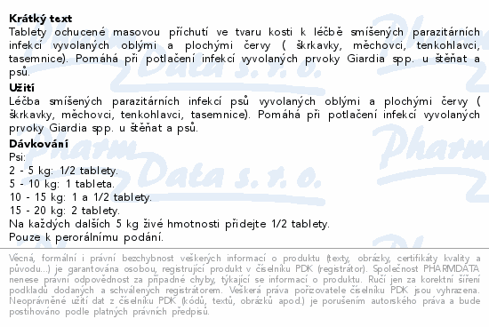 Drontal Dog Flavour 150/144/50mg tbl.24