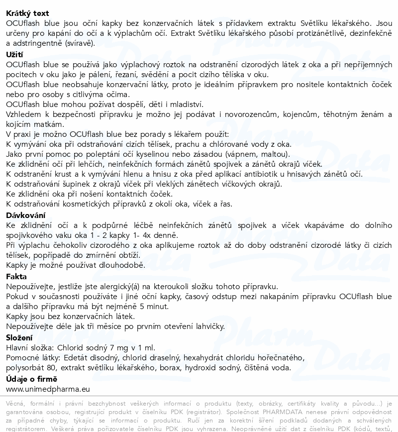 OCUflash blue oční kapky 10ml