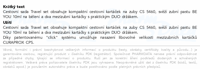 CURAPROX Travel set růžový new
