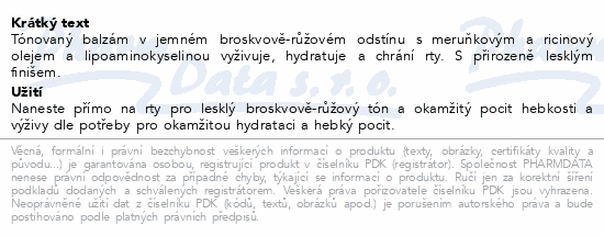 WELEDA Pink Peach Tónovaný balzám na rty 7ml