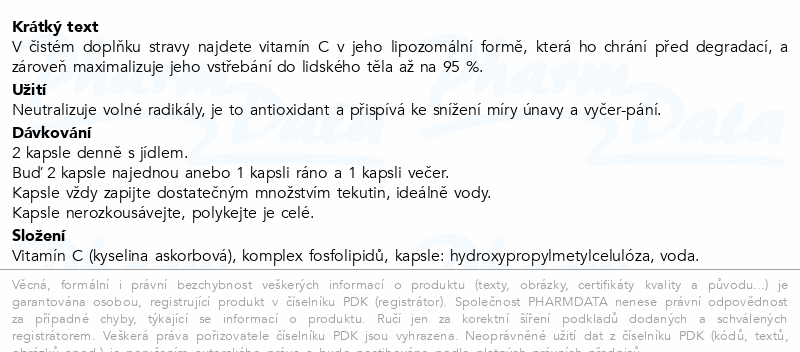 JZ Lipozomální vitamín C cps.60