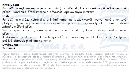 FungeX Přípravek na mykózu nehtů 5ml