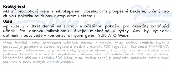YUN ATO probiotický krém 50ml