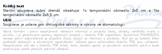Immunity KIT souprava - zubní drenáž sterilní