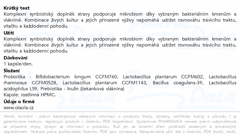 OlaOla Probiotika s prebiotiky cps.60