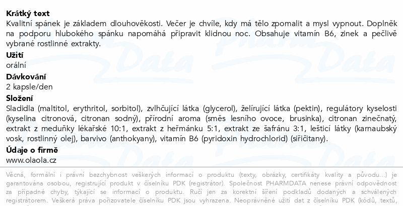 OlaOla Sladké sny cps.60