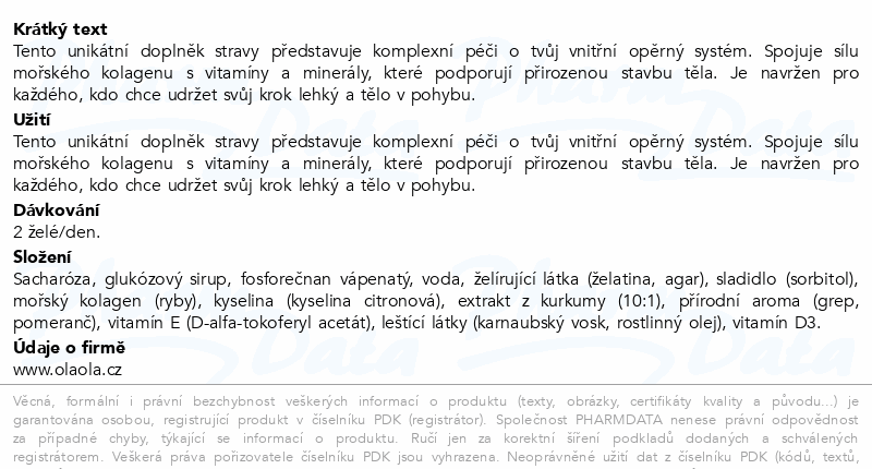 OlaOla Aktivní pohyb 60 želé bonbónů