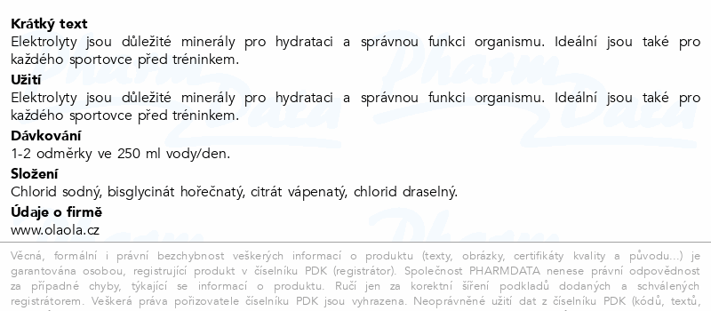 OlaOla Elektrolyty 400g