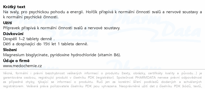 Mag6 Hořčík bisglycinát B6 tbl.60 Agetis