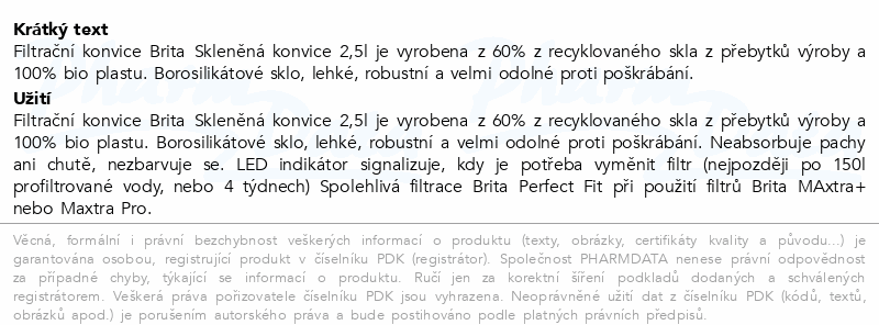 BRITA Skleněn.konv.+filtr sv.zelená 2.5l Limit.Ed.