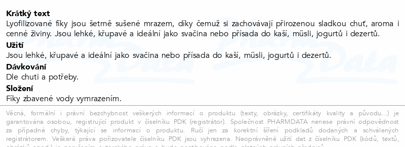 Allnature Fíky Lyo mrazem sušené 100g